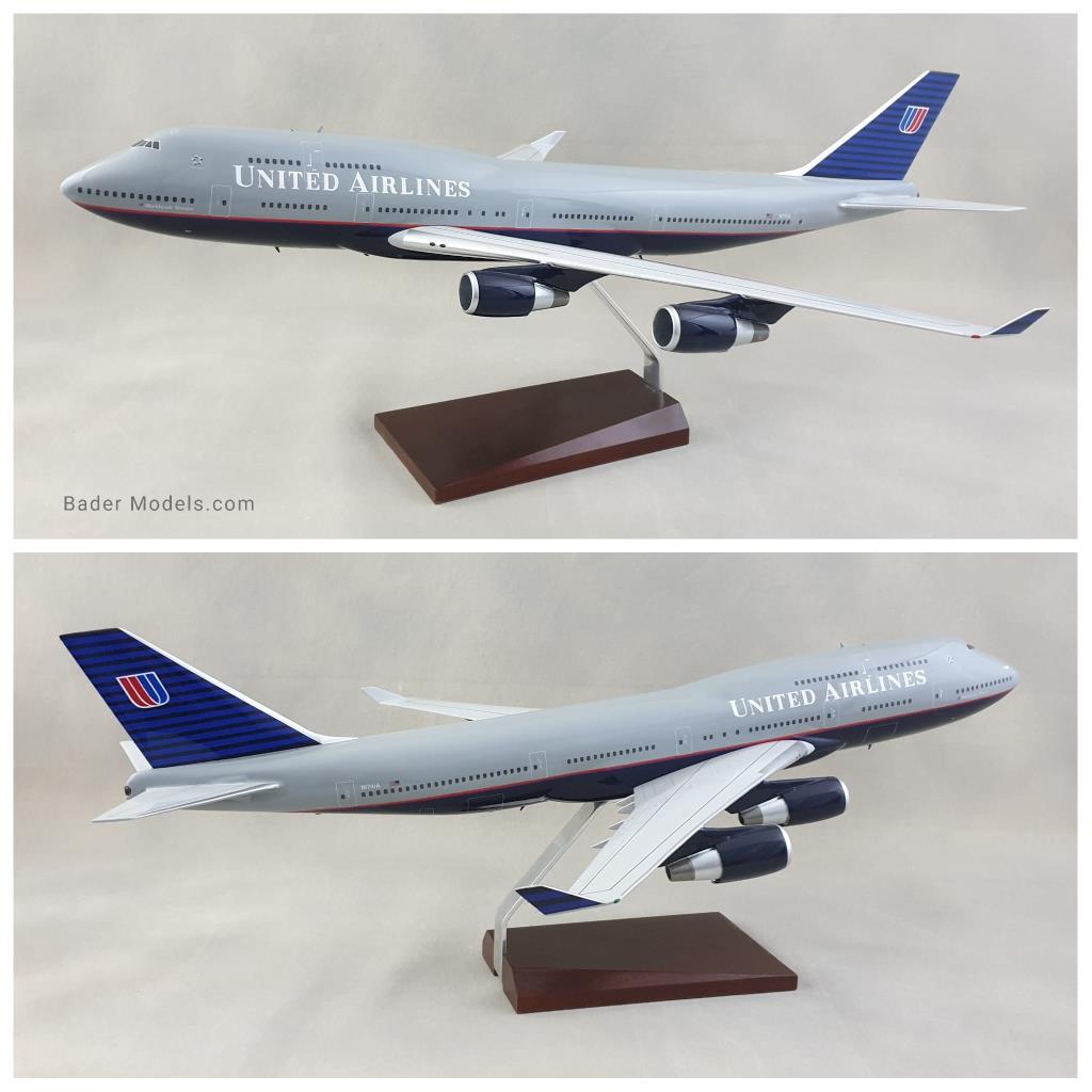 United - B747-400 - (1:144)