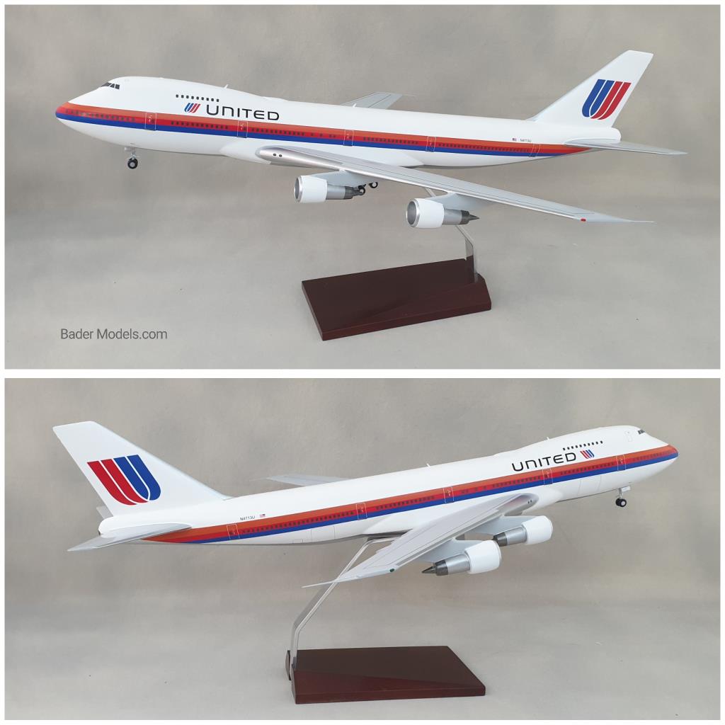 United - B747-200 - (1:200)