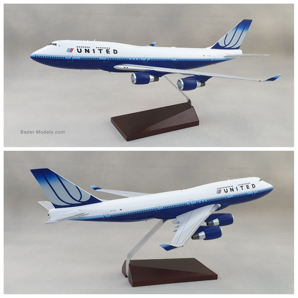 United - B747-400 - (1:100)