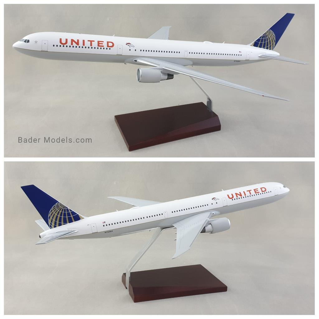 United (BRONCOS) - B767-400 - (1:144)