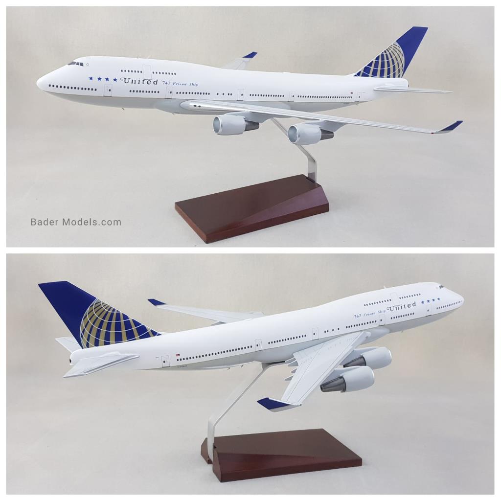 United - B747-400 - (1:200)