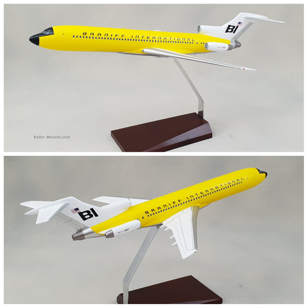 Braniff International (Yellow) - B727-200 (1:50)