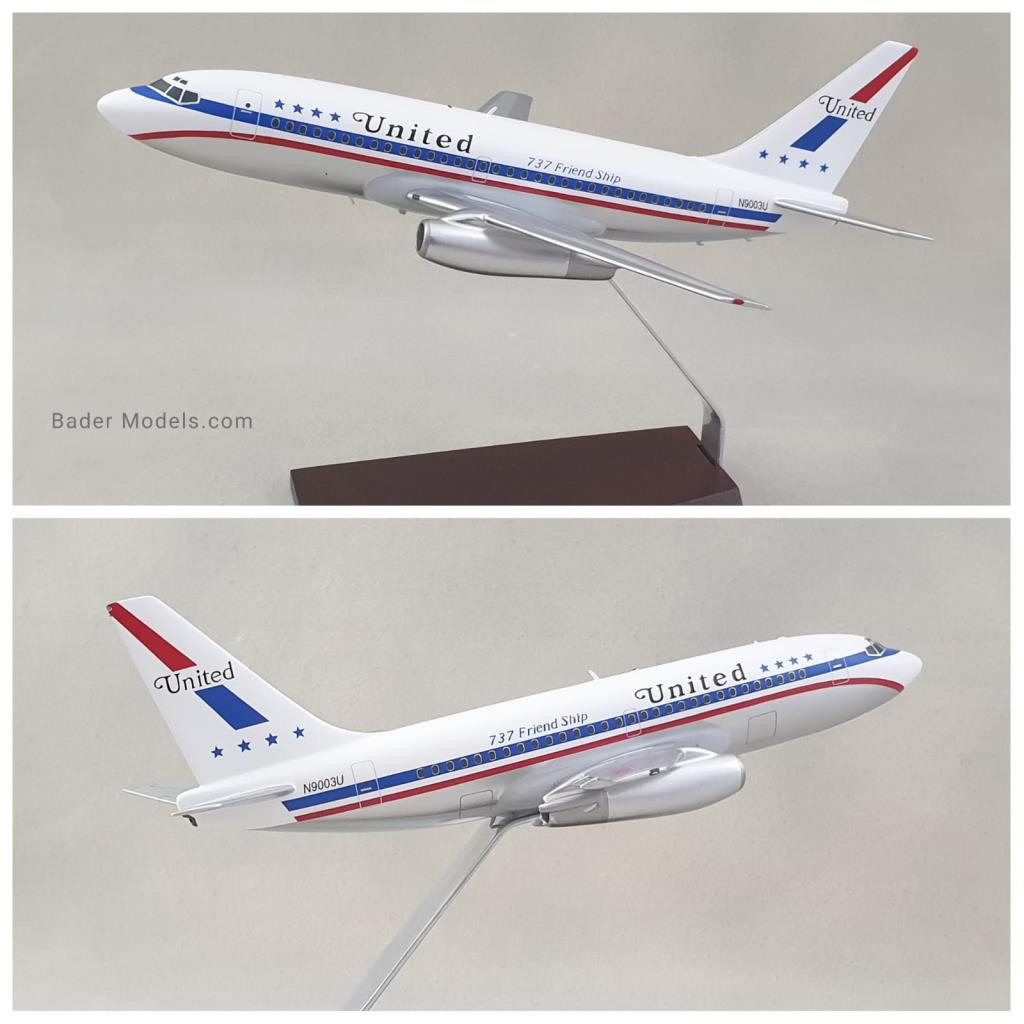 United - B737-200 - (1:100)