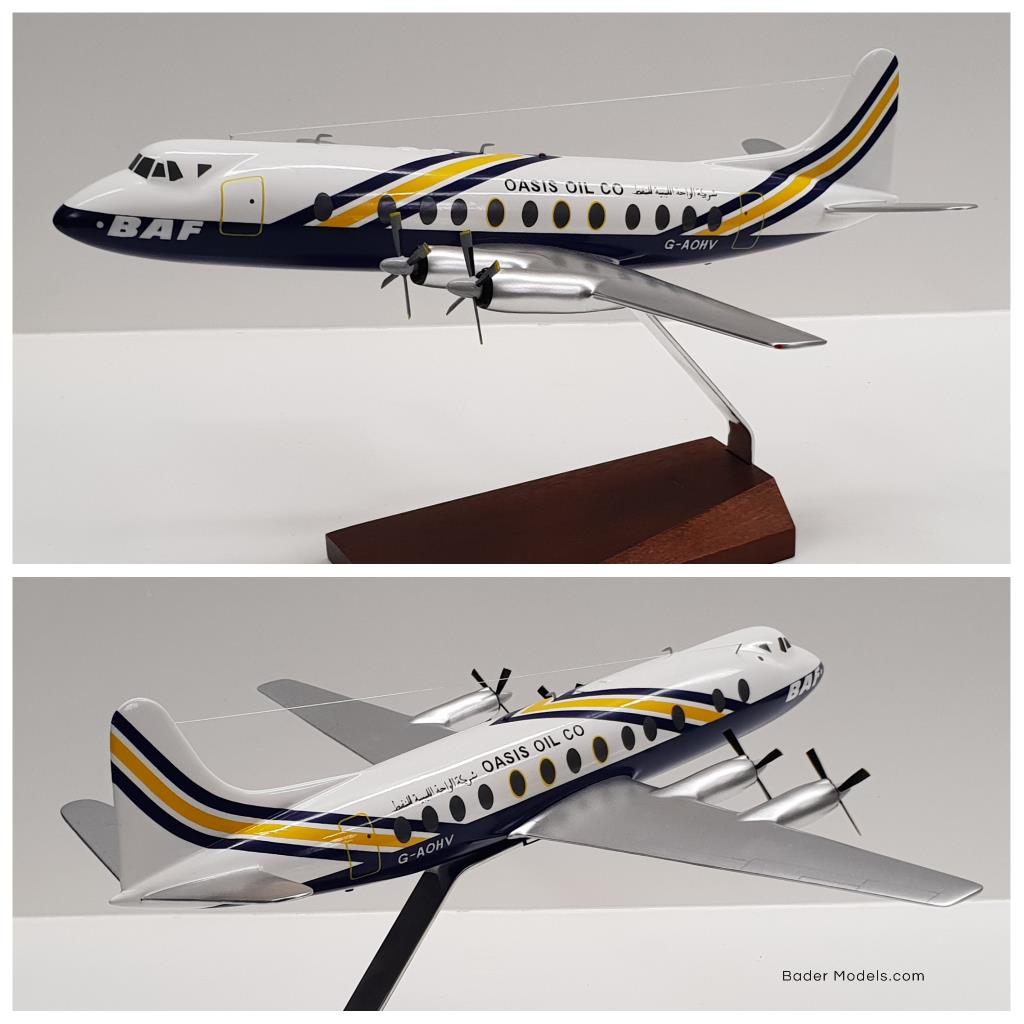 British Air Ferries (Lybian oil Oasis Co)  -  Viscount 800 - (1:72)
