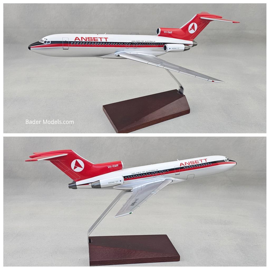 Ansett - B727-100 - (1:100) 