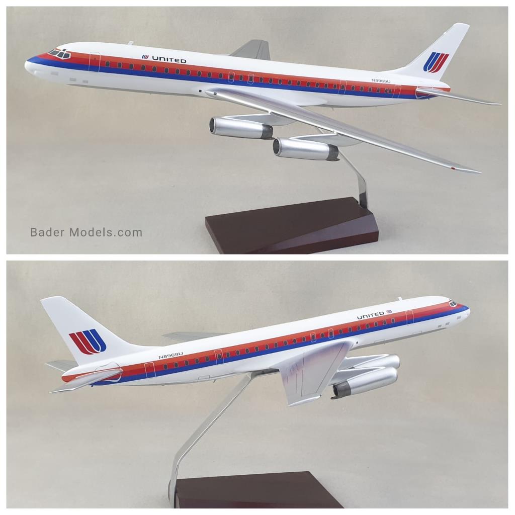 United - DC-8-53 - (1:100)