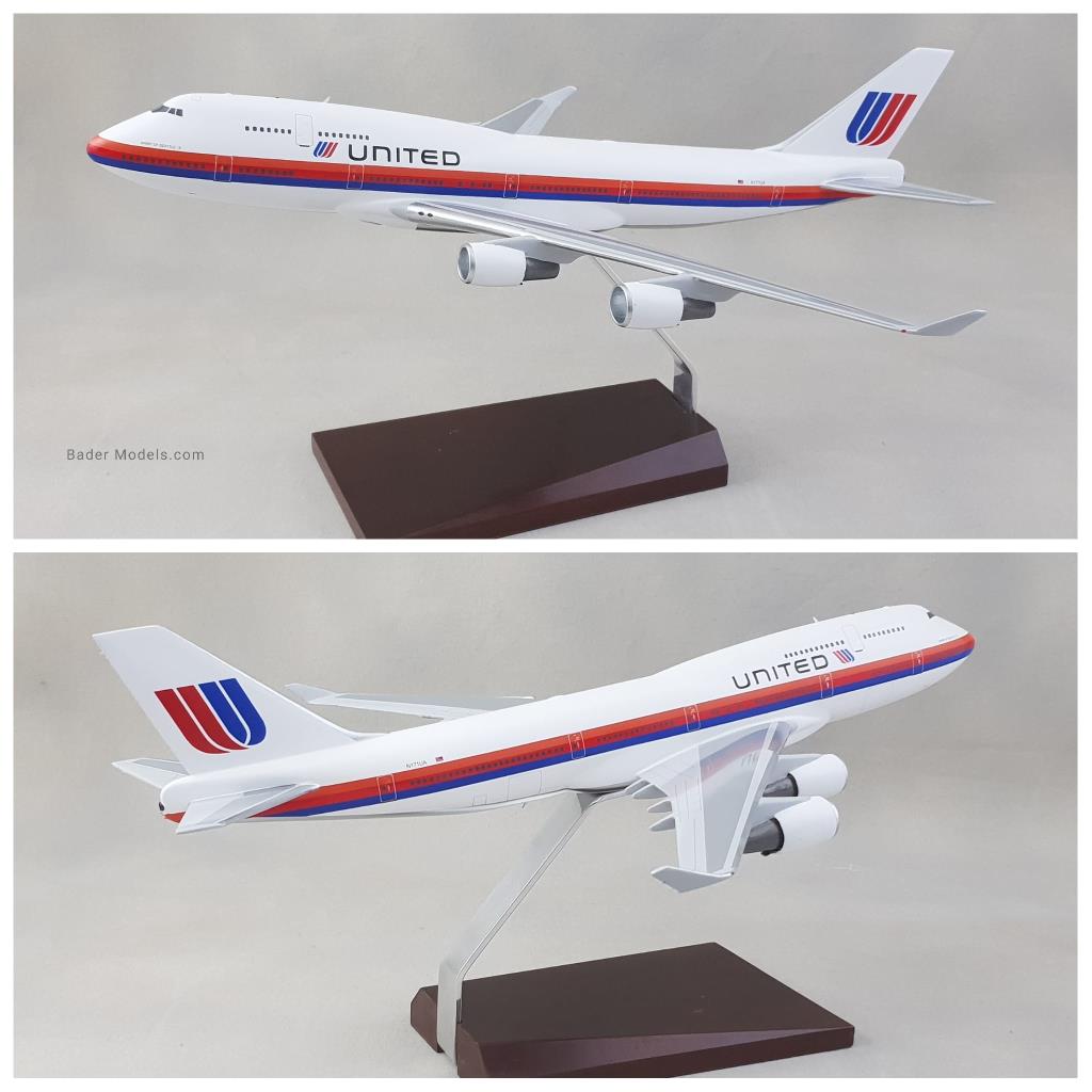 United - B747-400 - (1:100)