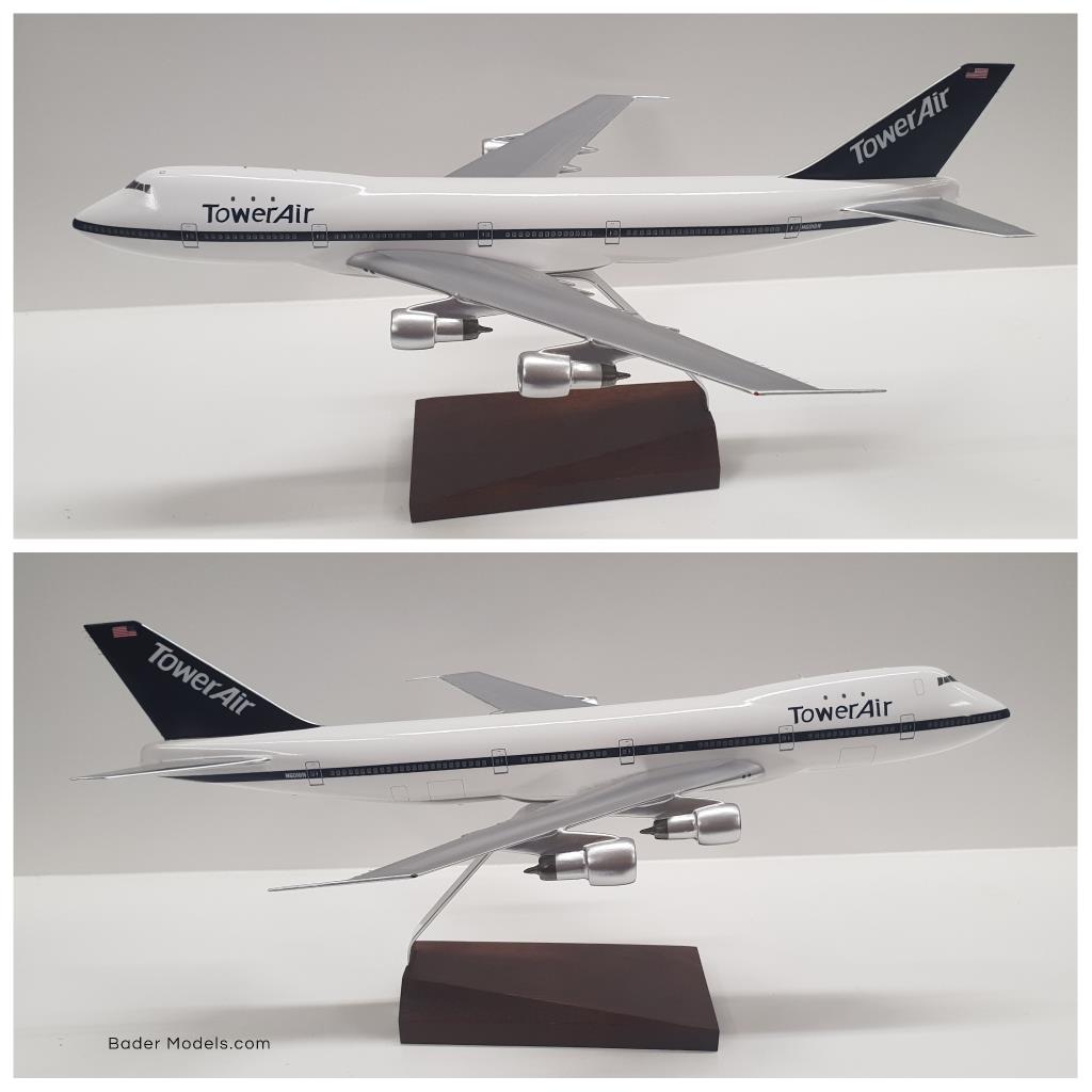 Tower Air (1st Livery) -  Boeing 747-100 (1:144)