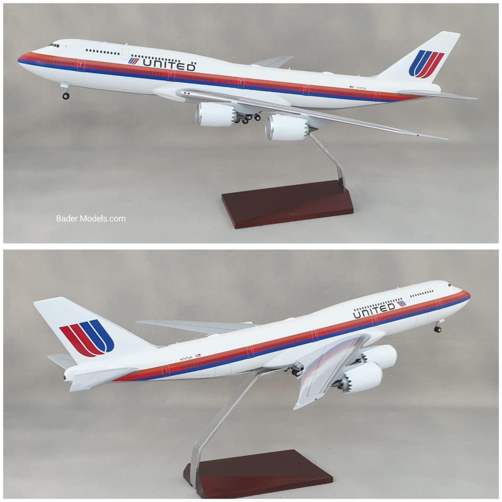 United - B747-8i - (1:200)