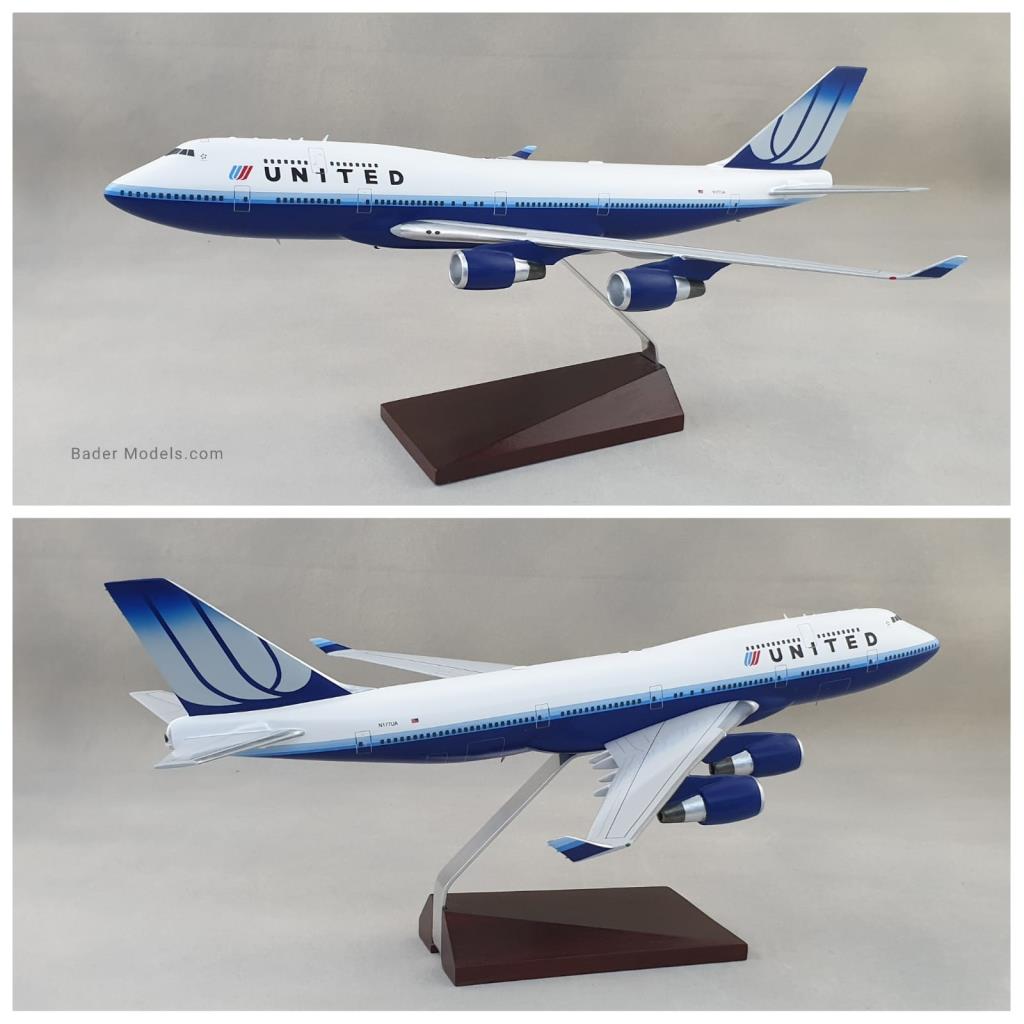 United - B747-400 - (1:200)
